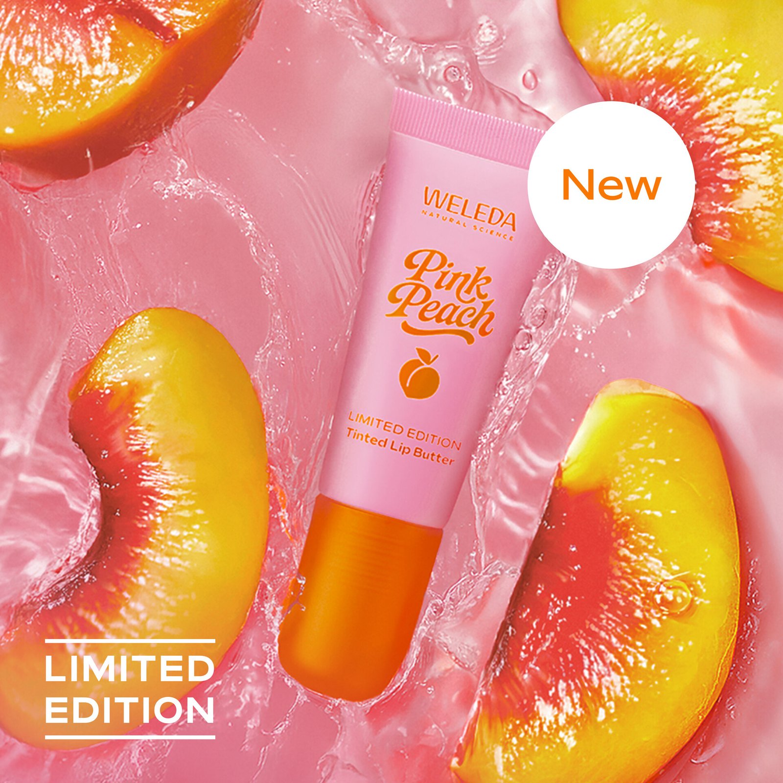 Weleda Pink Peach Lip balm Limited Edition 7 ml