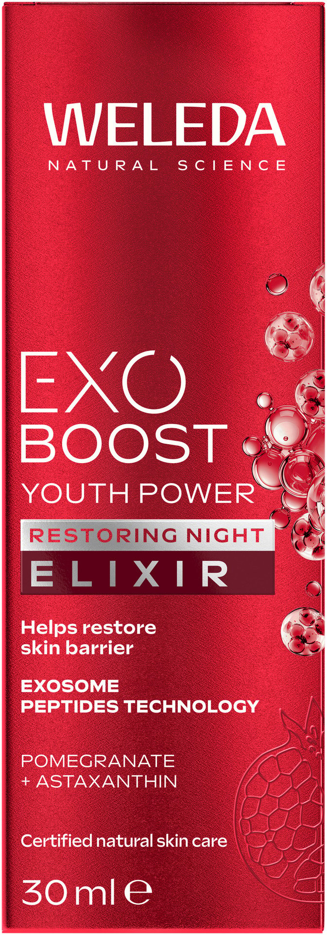 Weleda Exo Boost Youth Power Night Restoring Elixir Pomegranate 30 ml