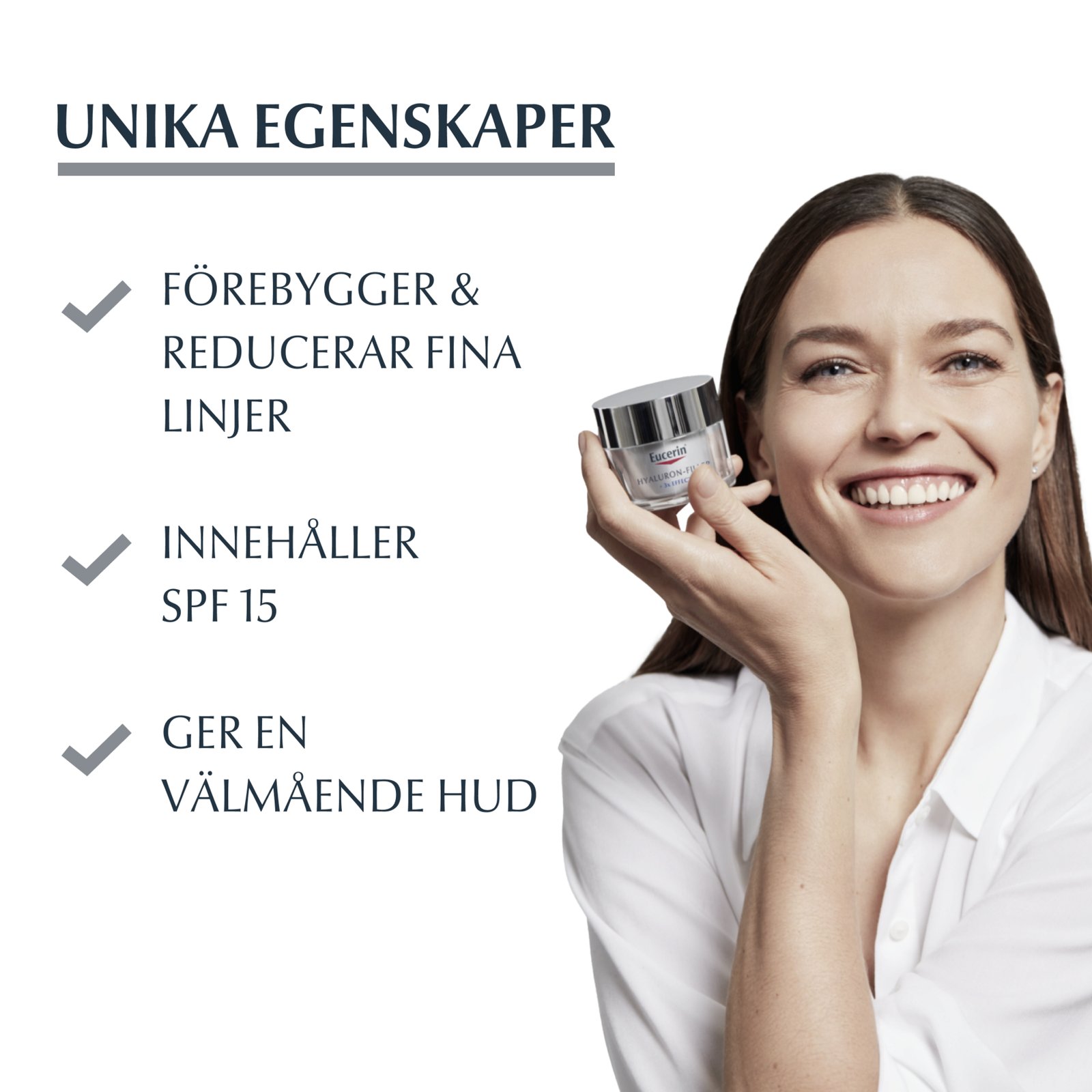 Eucerin Hyaluron-Filler + 3x Effect Day Care Dry Skin SPF15 50 ml