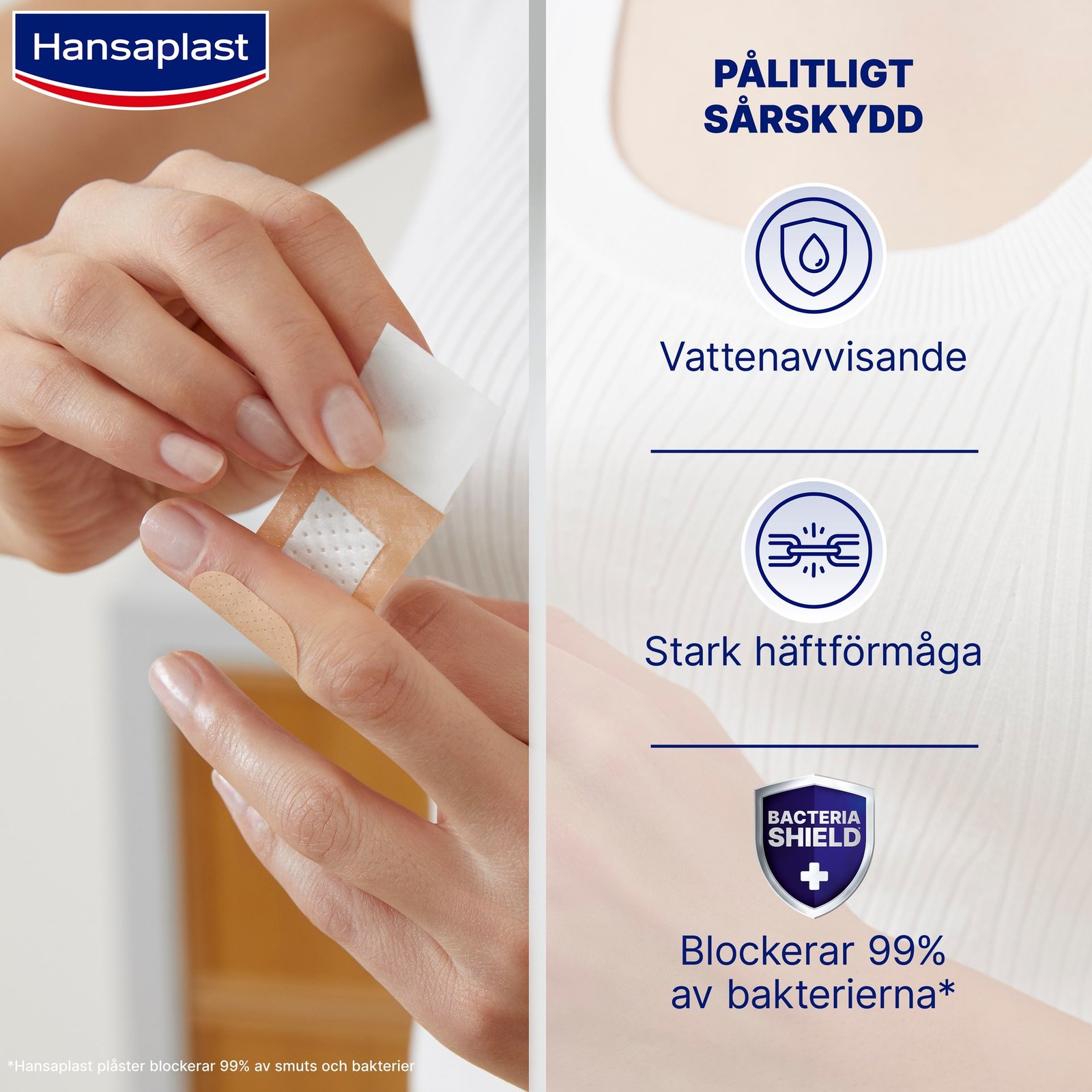 Hansaplast Universal Vattentåligt Plåster 1 m x 6 cm