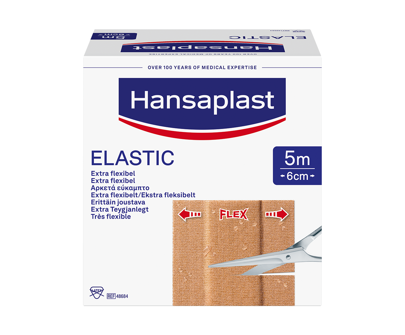 Hansaplast Elastic Big Pack 5m x 6cm 1 st