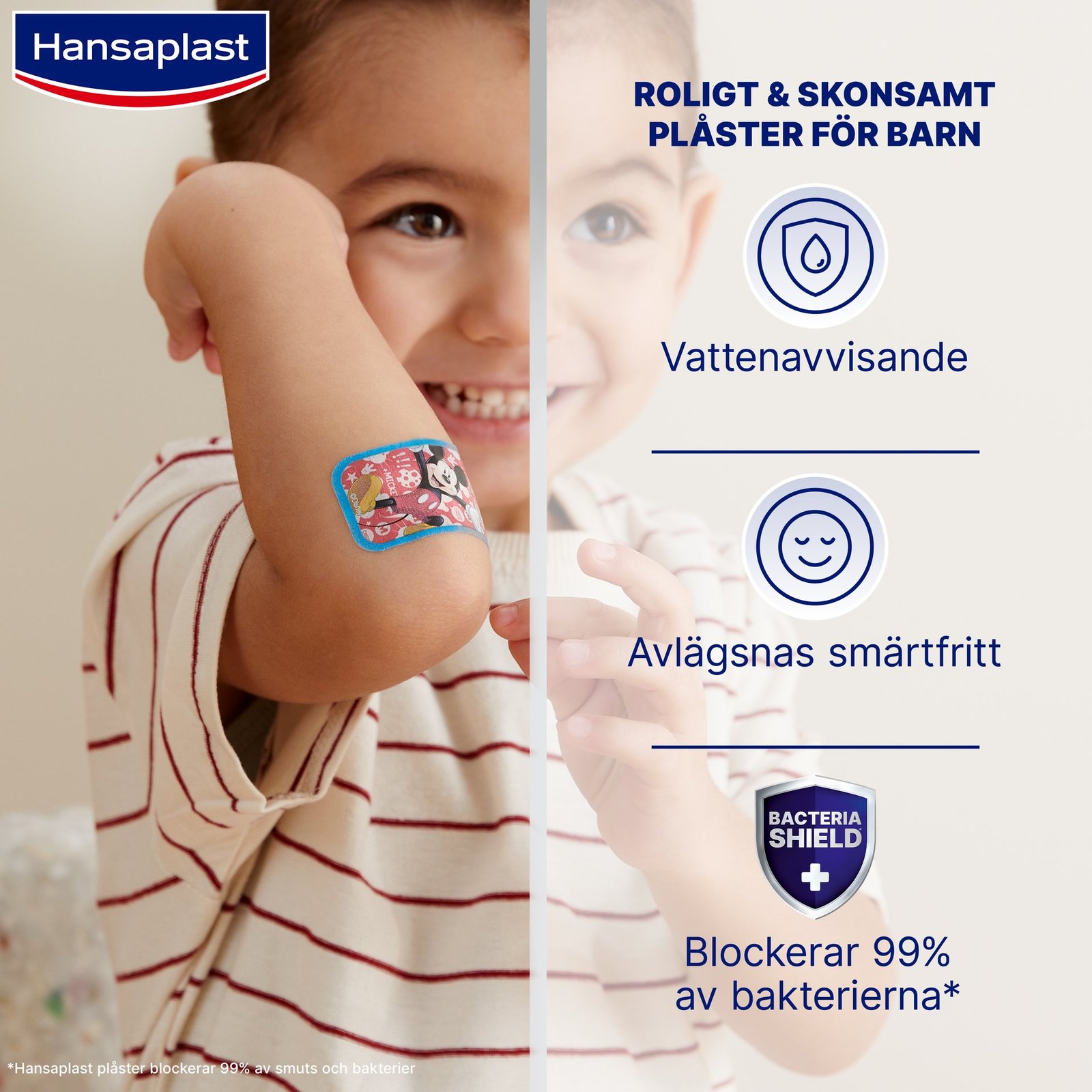 Hansaplast Disney Kids Mickey Plåster 20 st