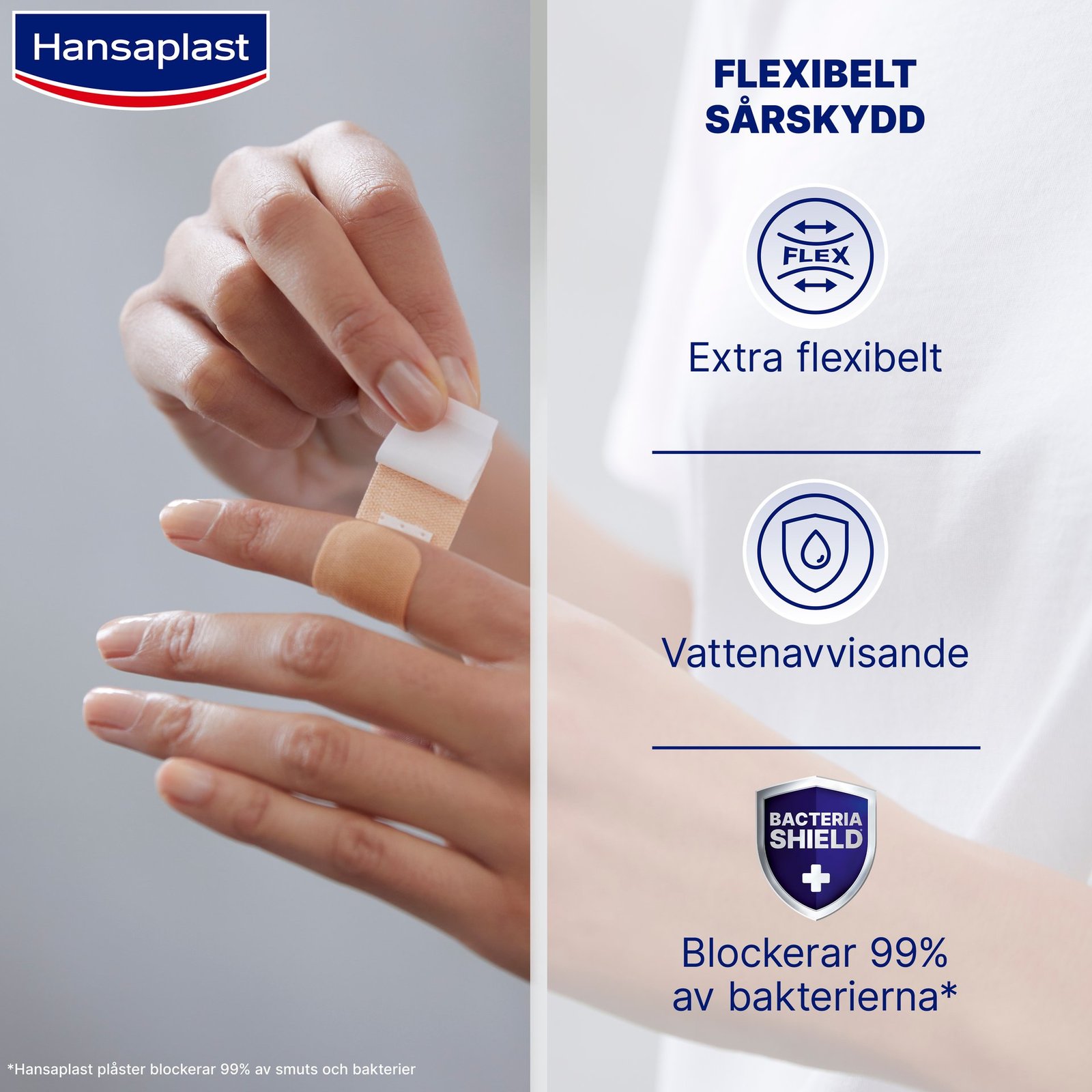 Hansaplast Elastic Extra Flexibelt Plåster 20 st