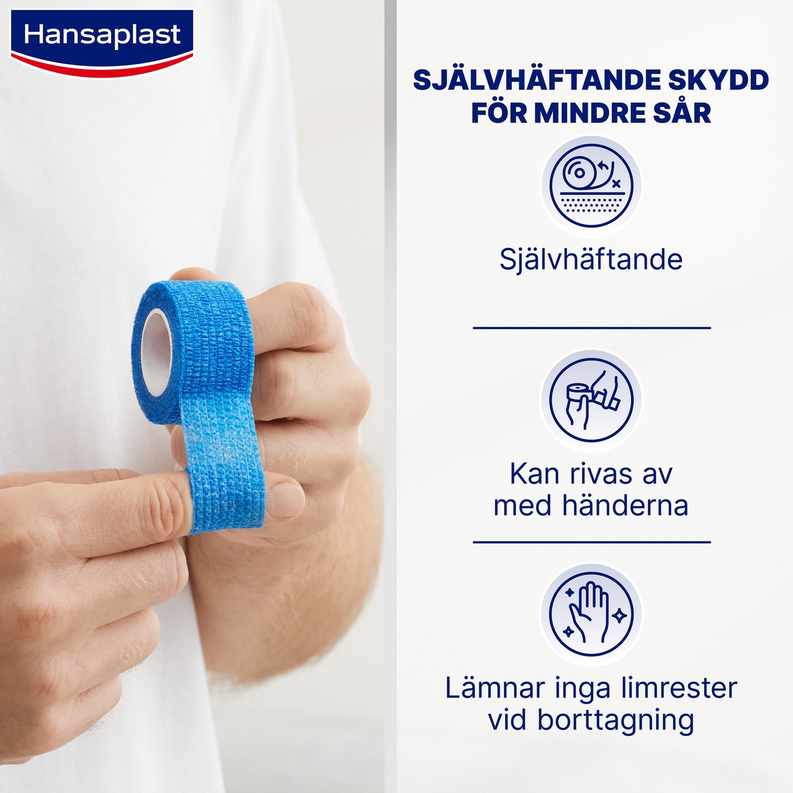 Hansaplast Självhäftande fingerplåster 5m x 2,5cm