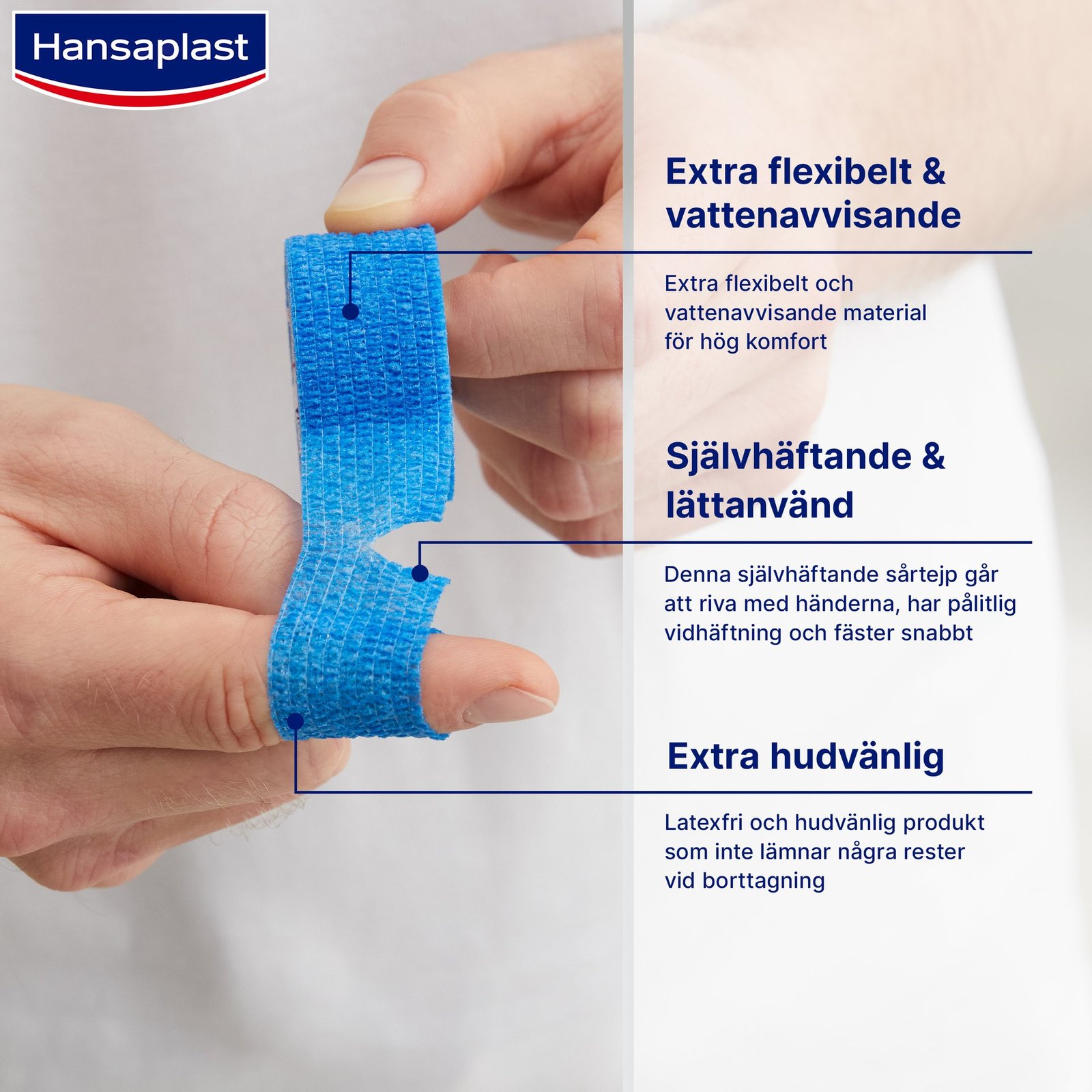 Hansaplast Självhäftande fingerplåster 5m x 2,5cm