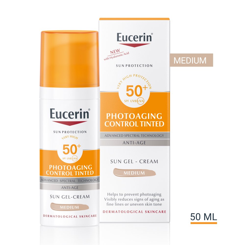 Eucerin Photoaging Control Tinted Sun-Gel-Gream SPF50+ Medium 50 ml
