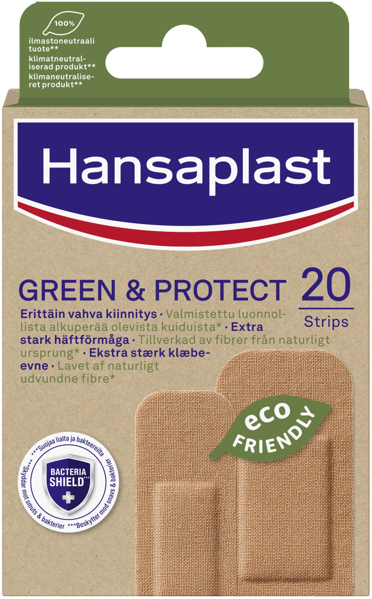 Hansaplast Green & Protect Strips 20 st