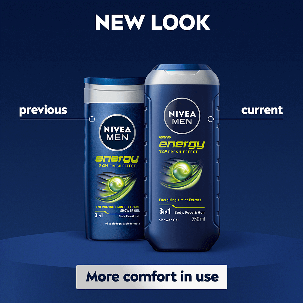 NIVEA MEN Shower Gel Energy 250 ml