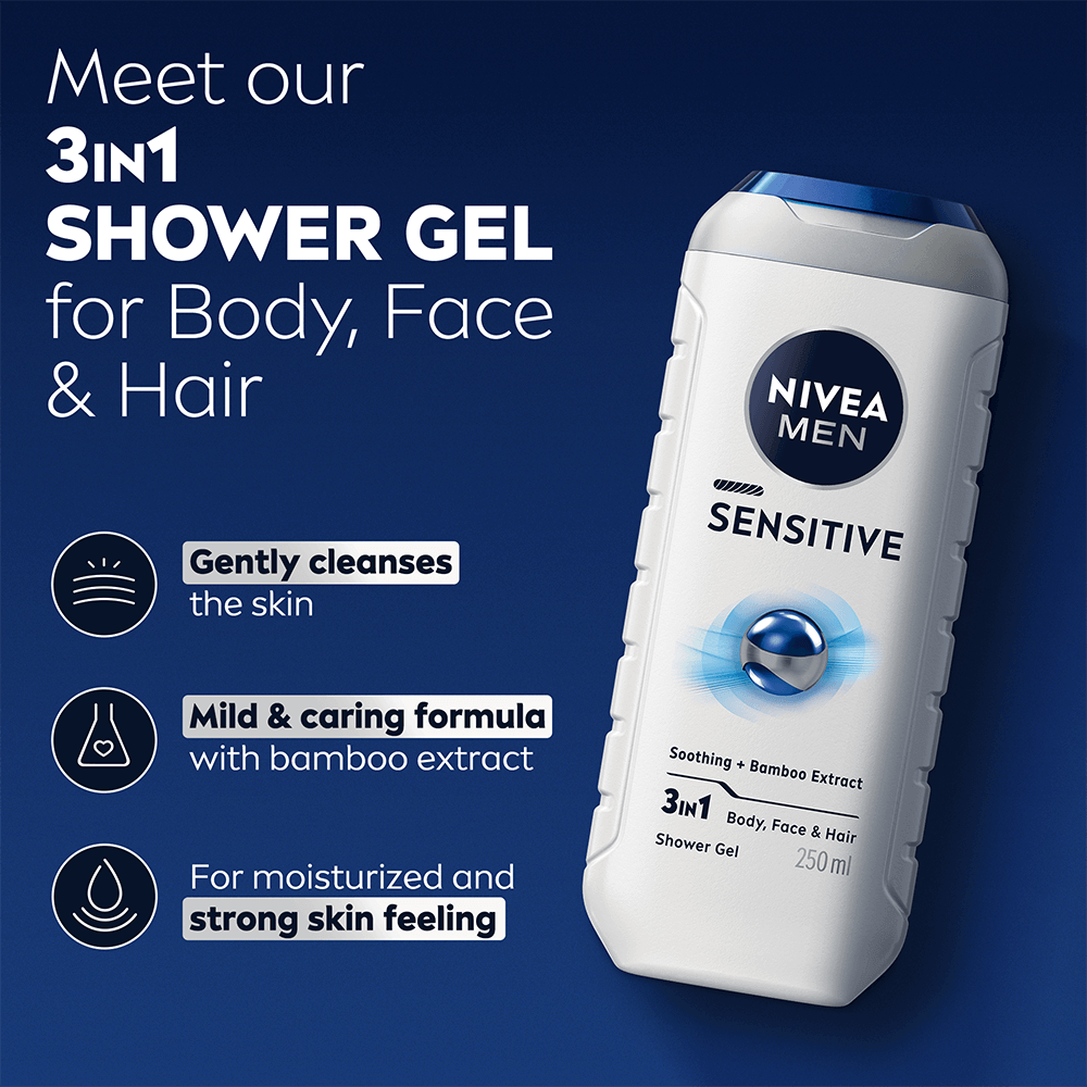 NIVEA MEN Shower Sensitive 250 ml