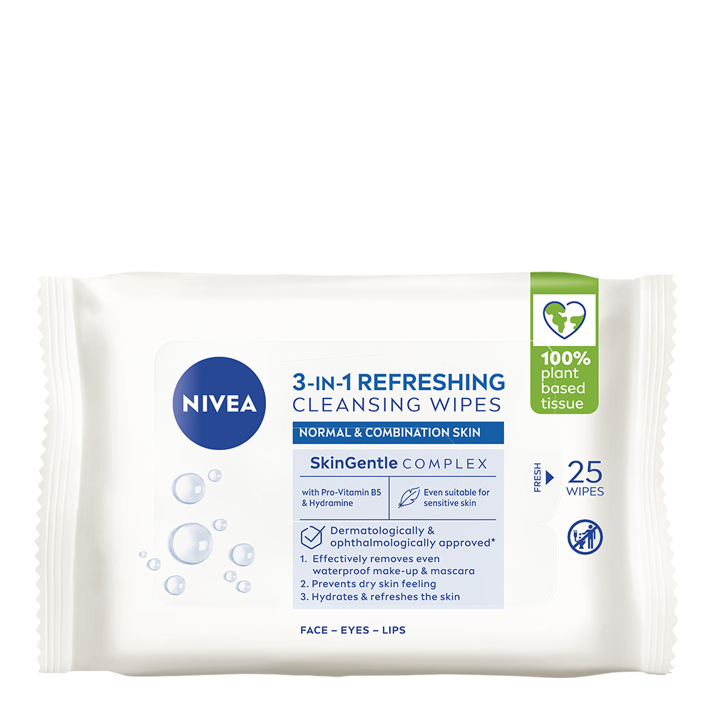 NIVEA Ansiktsservetter Refreshing Cleansing Wipes 25 st
