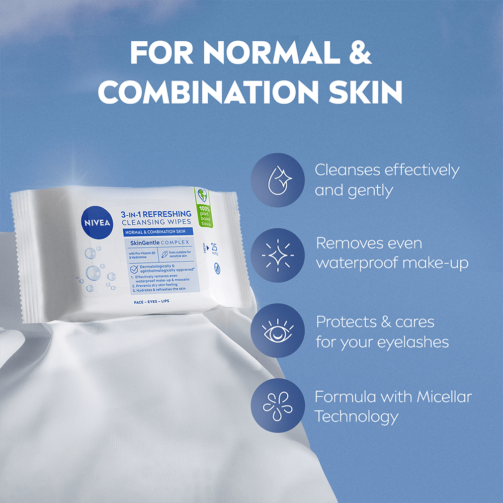 NIVEA Ansiktsservetter Refreshing Cleansing Wipes 25 st