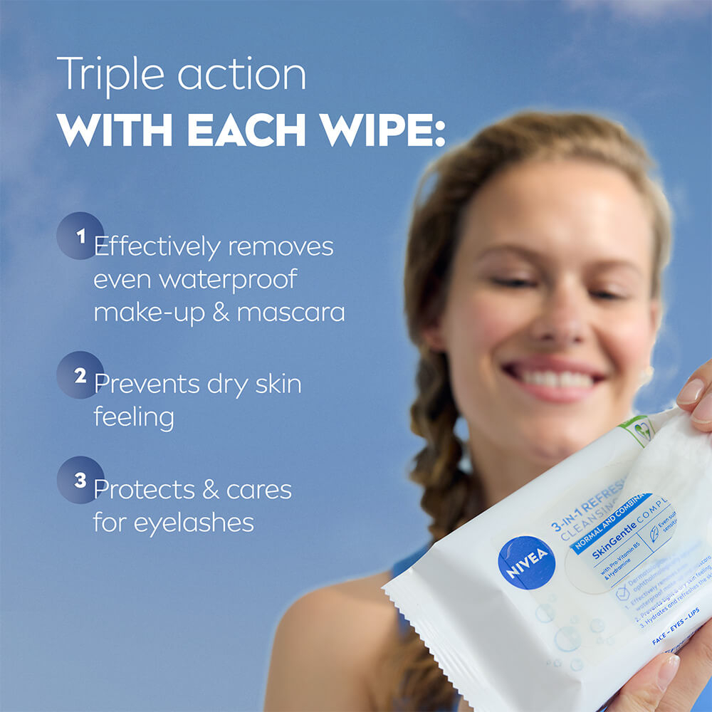 NIVEA Ansiktsservetter Refreshing Cleansing Wipes 25 st