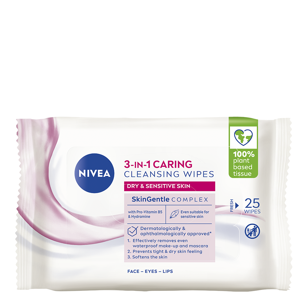 NIVEA Ansiktsservetter Gentle Cleansing Wipes 25 st