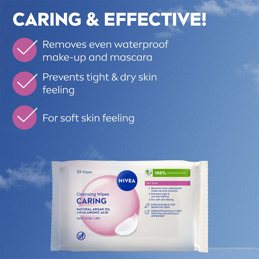 NIVEA Ansiktsservetter Gentle Cleansing Wipes 25 st
