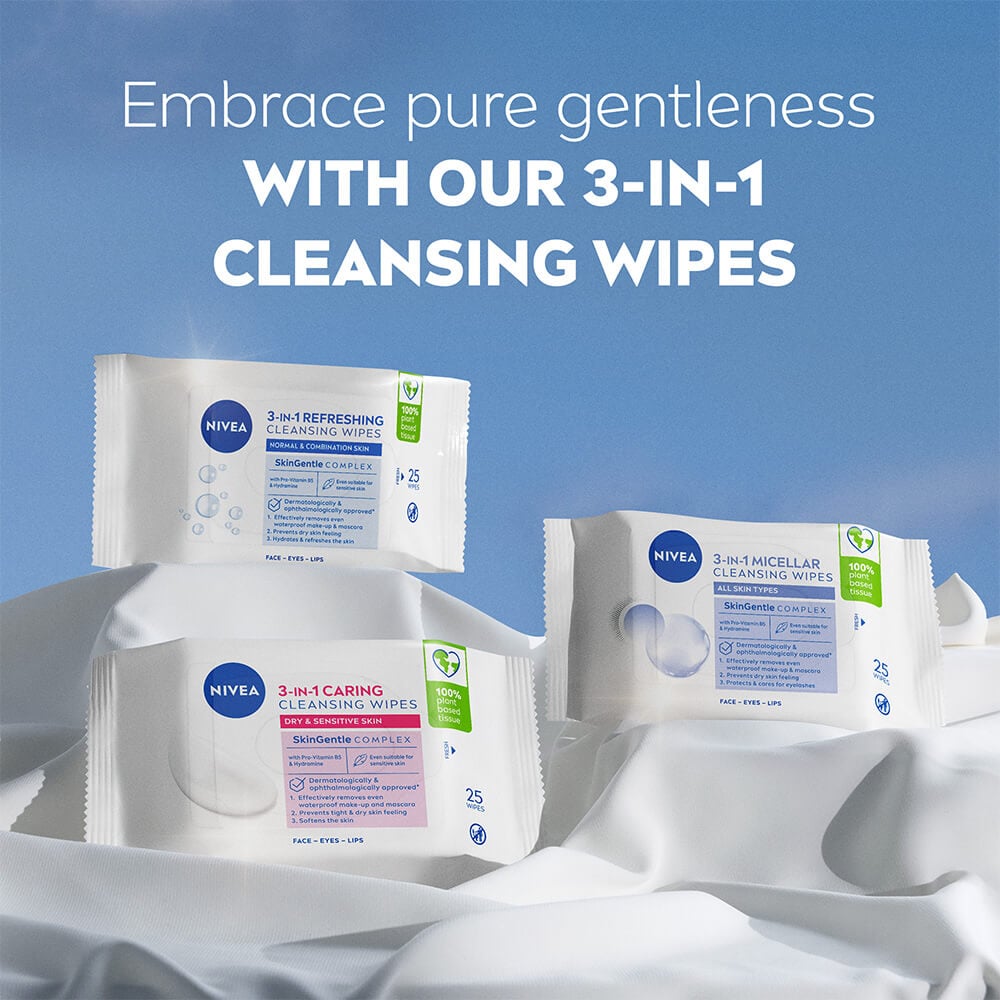 NIVEA Ansiktsservetter Gentle Cleansing Wipes 25 st