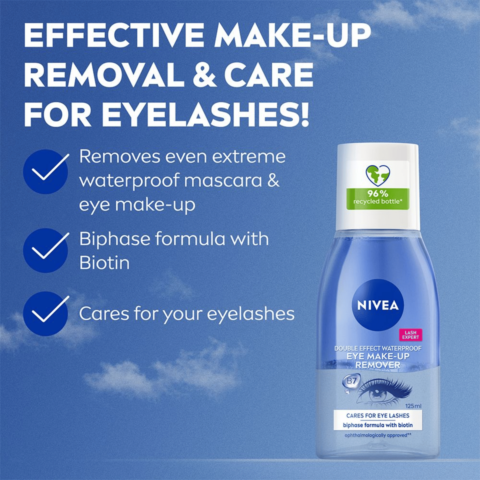 NIVEA Sminkborttagning Ögon Double Effect Eye Make-up Remover 125 ml