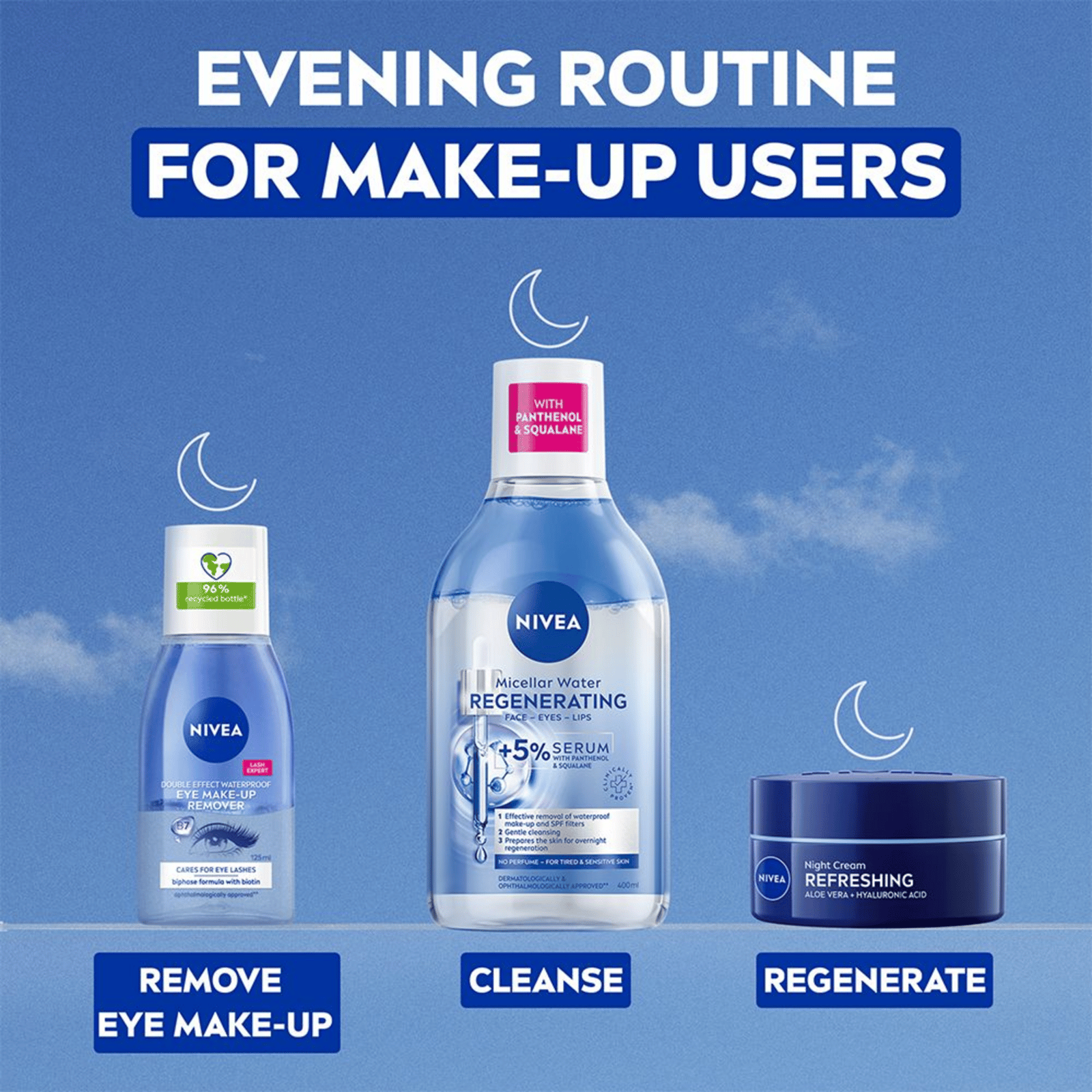 NIVEA Sminkborttagning Ögon Double Effect Eye Make-up Remover 125 ml