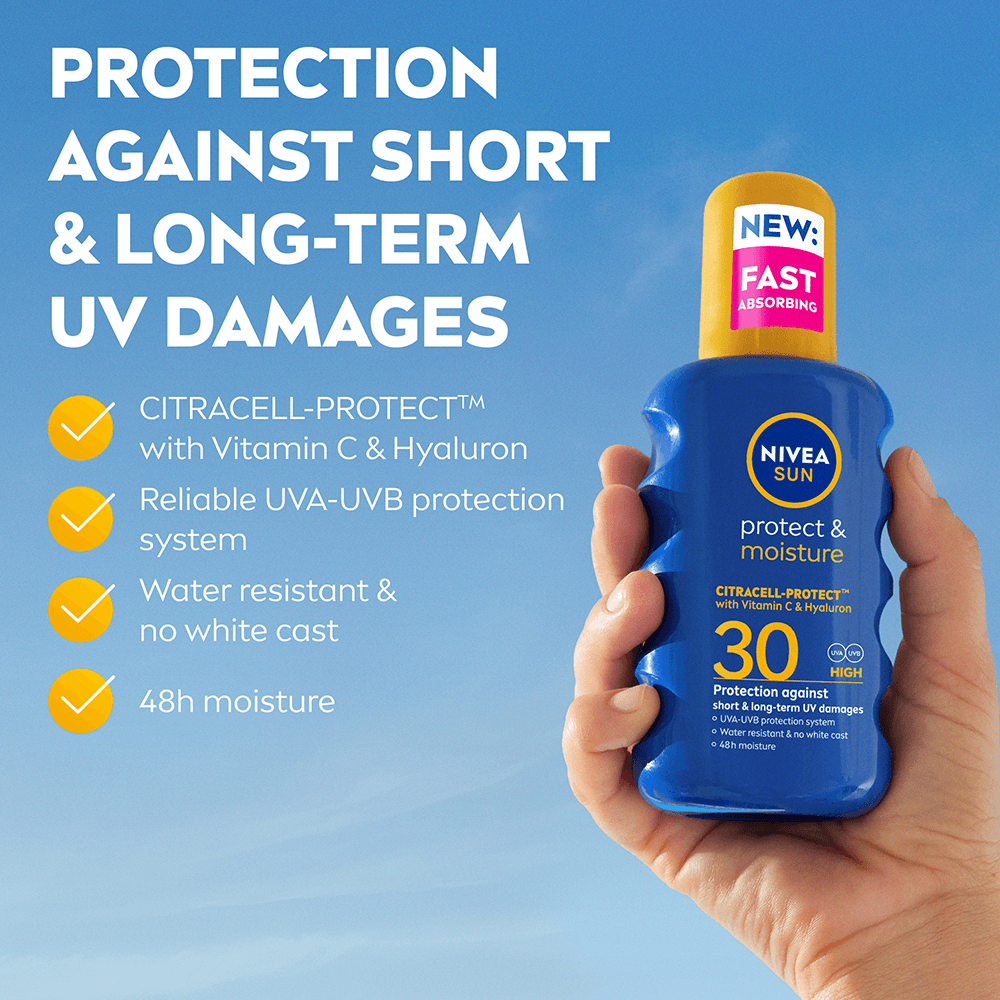 NIVEA SUN Protect & Moisture Sun Spray SPF 30