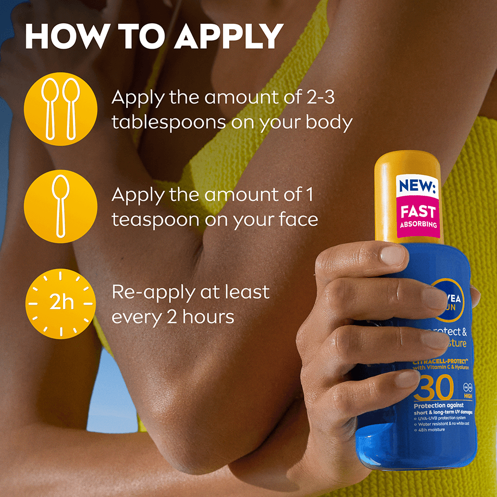 NIVEA SUN Protect & Moisture Sun Spray SPF 30