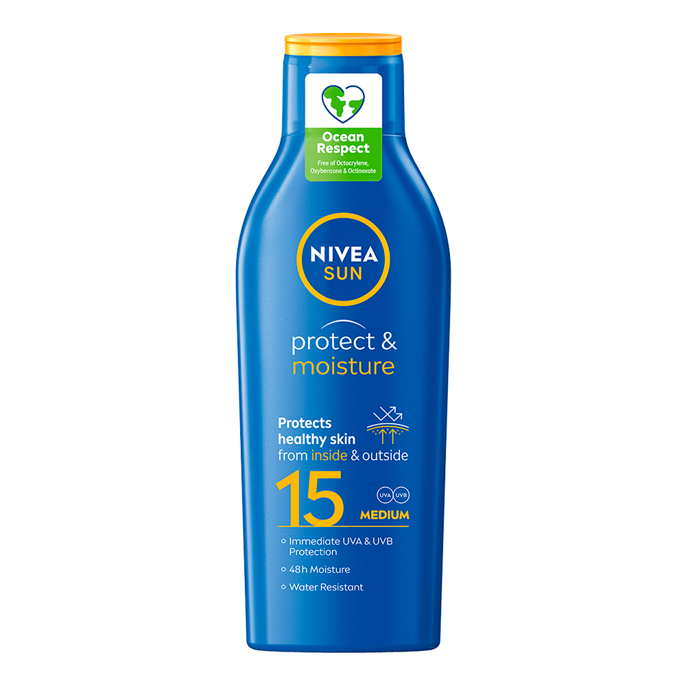 NIVEA SUN Solkräm Protect & Moisture SPF15 Sun Lotion 200ml
