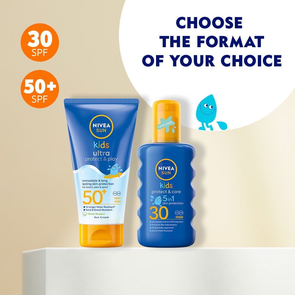 NIVEA SUN Kids Ultra Protect & Play SPF50+ Sun Cream 150ml