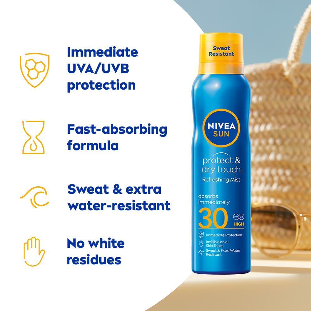 NIVEA SUN Sun Spray Protect & Refreshing Mist SPF 30 200 ml