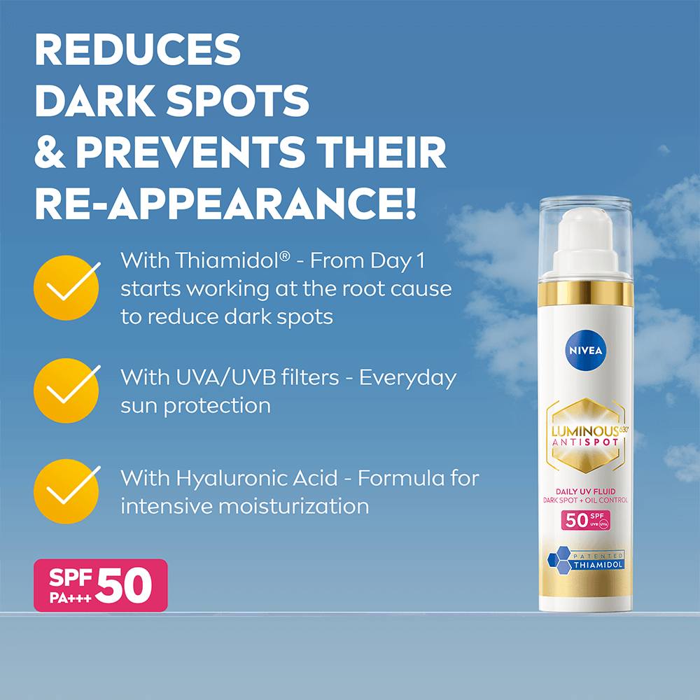 NIVEA Dagkräm Cellular Luminous 630 Anti Dark-Spot Day Fluid SPF50 40 ml