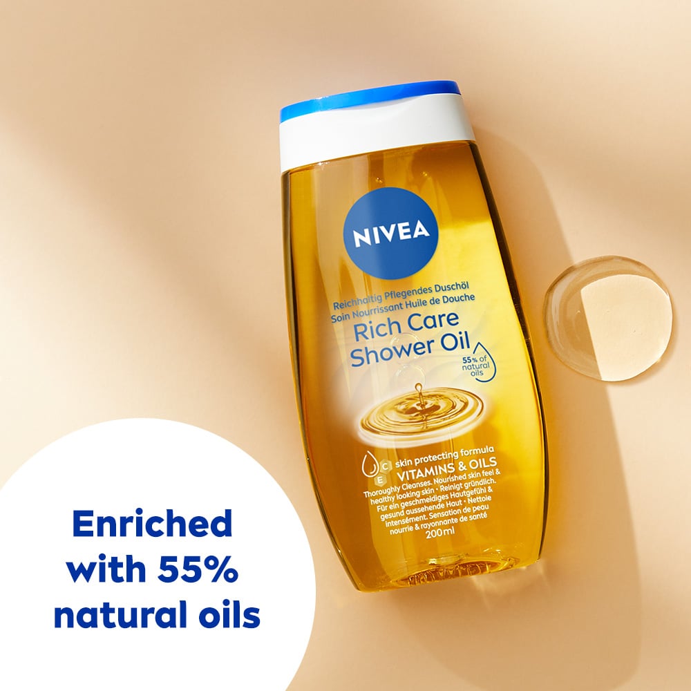 NIVEA Duscholja Rich Caring Shower Oil 200 ml