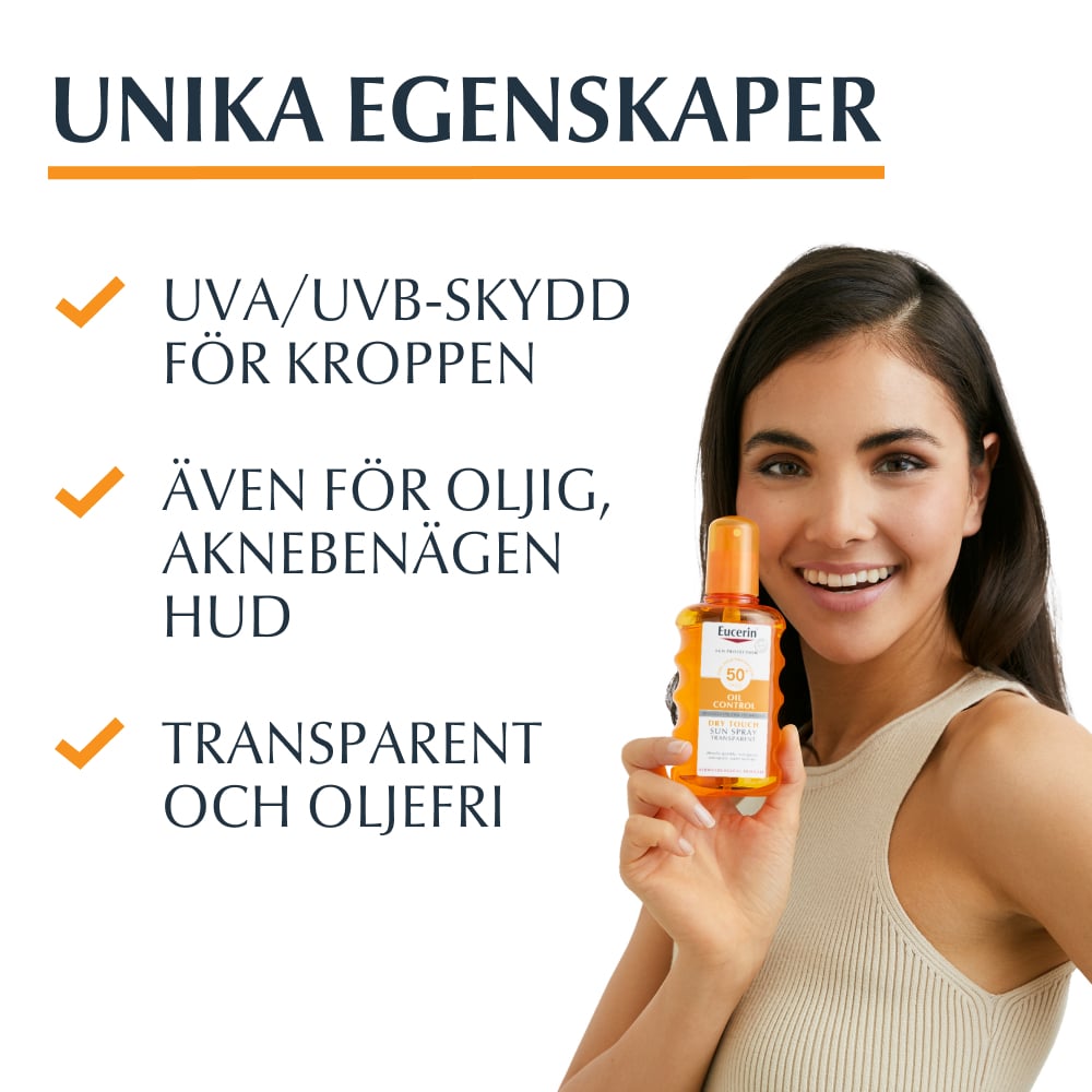 Eucerin Oil Control Sun Spray SPF50+Transparent 200 ml