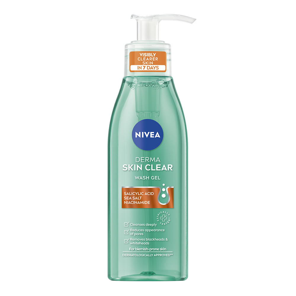 NIVEA Ansiktsrengöring Derma Skin Clear Wash Gel 150 ml