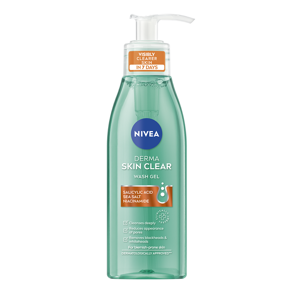 NIVEA Ansiktsrengöring Derma Skin Clear Wash Gel 150 ml