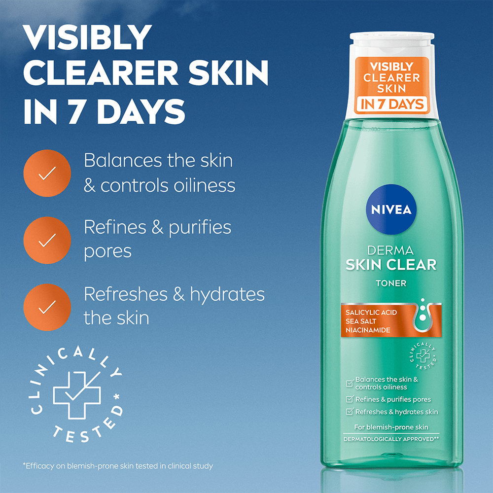 NIVEA Ansiktsvatten Derma Skin Clear Toner 200 ml