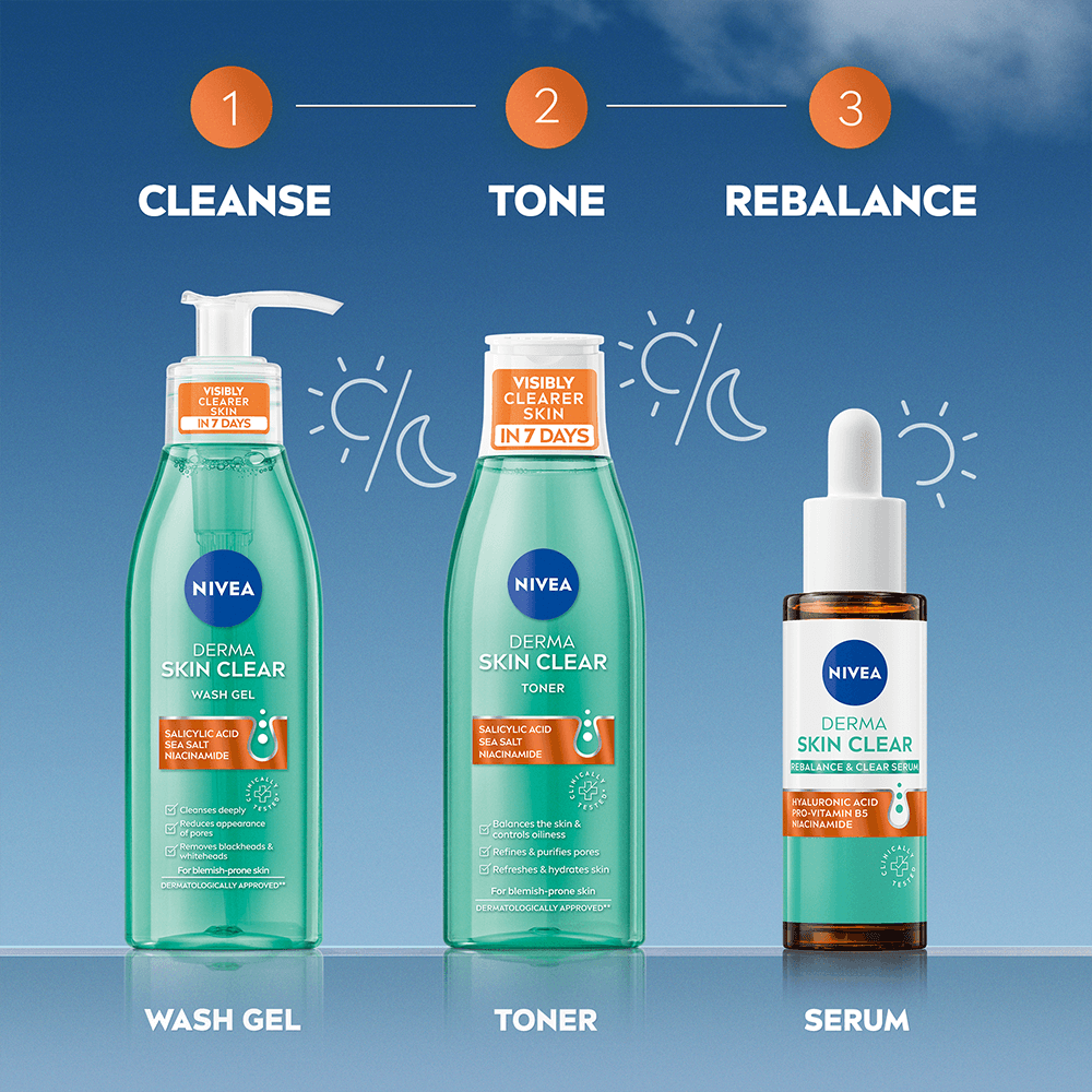 NIVEA Ansiktsvatten Derma Skin Clear Toner 200 ml