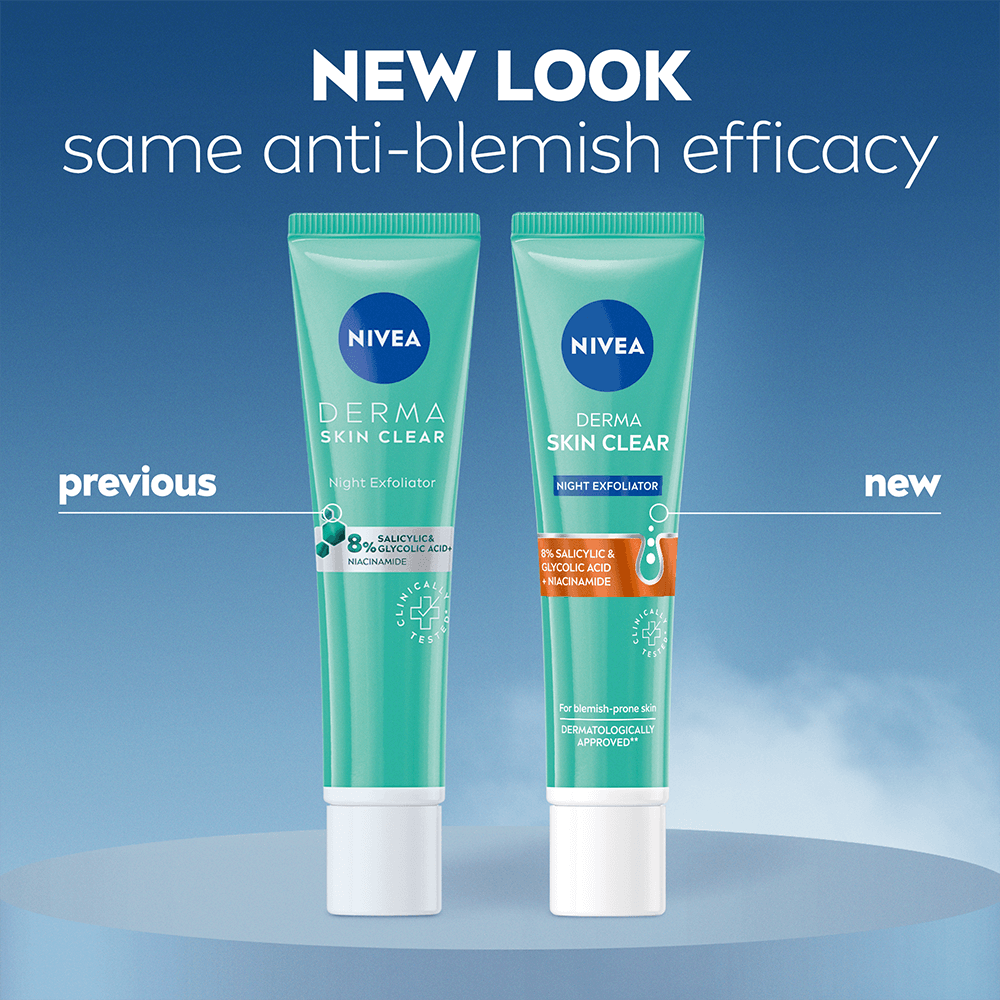 NIVEA Peeling Ansikte Derma Skin Clear Night Exfoliator 40 ml