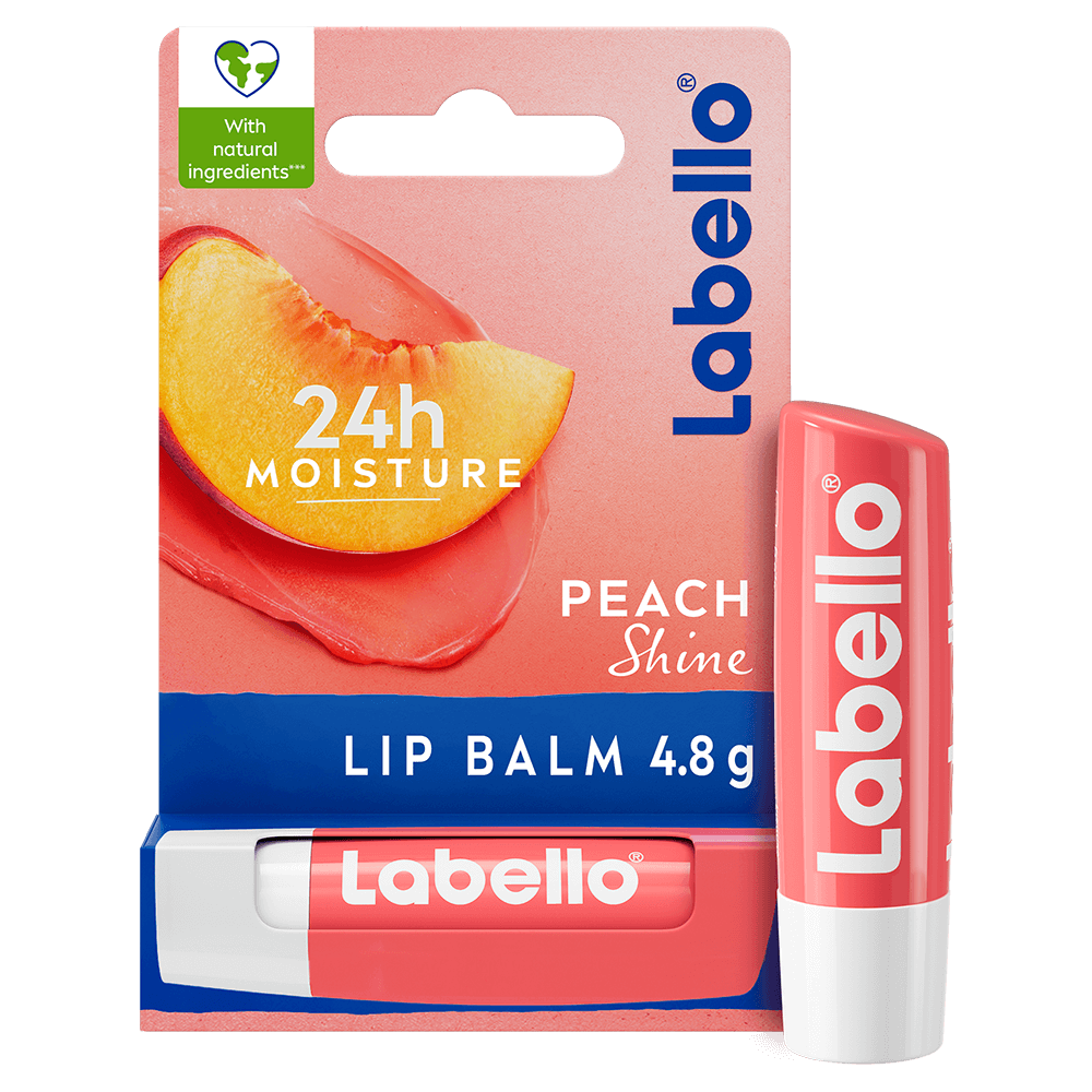 Labello Läppbalsam Peach Shine Lip Balm 4,8 g