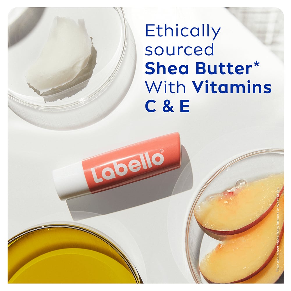 Labello Läppbalsam Peach Shine Lip Balm 4,8 g