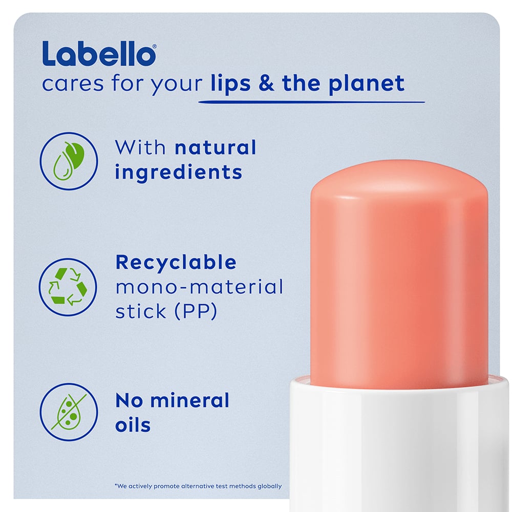 Labello Läppbalsam Peach Shine Lip Balm 4,8 g