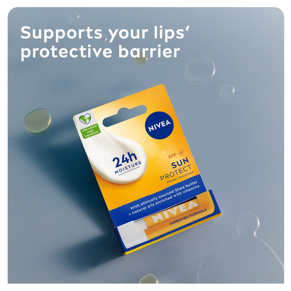 NIVEA SUN 24h Moisture SPF30 Sun Protect Lip Balm 4,8g