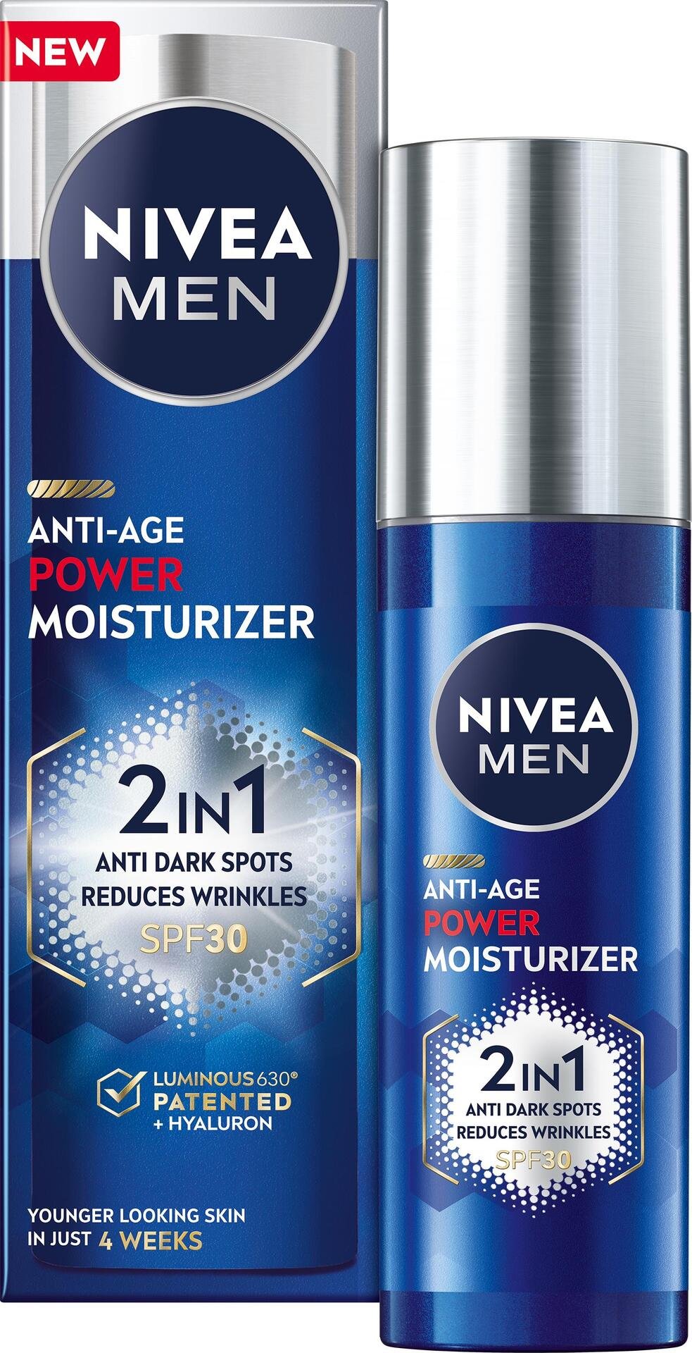 NIVEA MEN Anti-Age Power 2in1 Moisturiser SPF30 50 ml