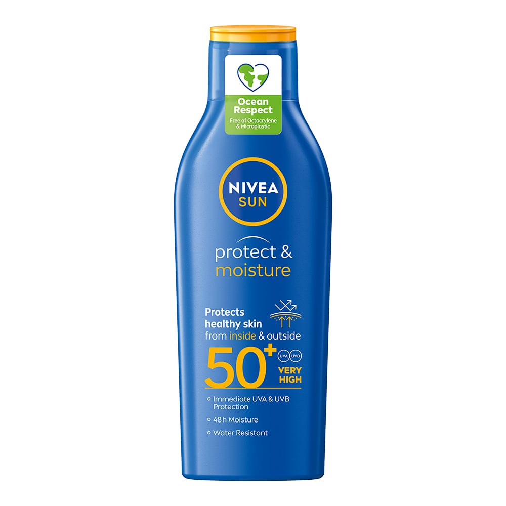 NIVEA SUN Solkräm Protect & Moisture Sun Lotion SPF50+ 200 ml