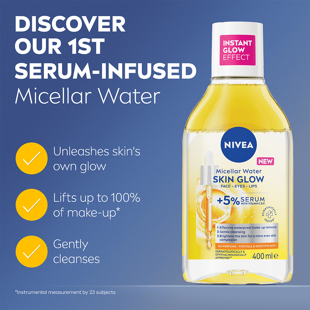 NIVEA Micellärt vatten Micellar Water Skin Glow 400ml