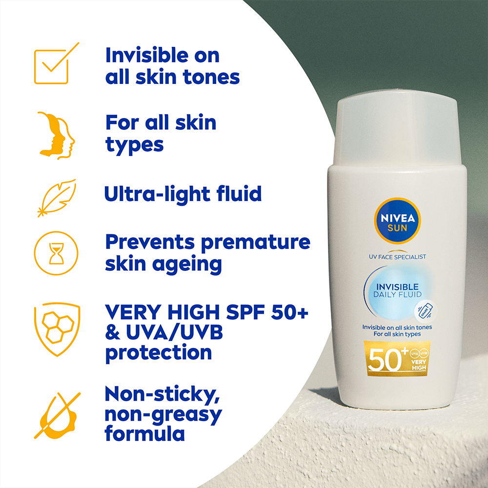 NIVEA SUN UV Face Invisible Daily Fluid SPF 50+ 40 ml