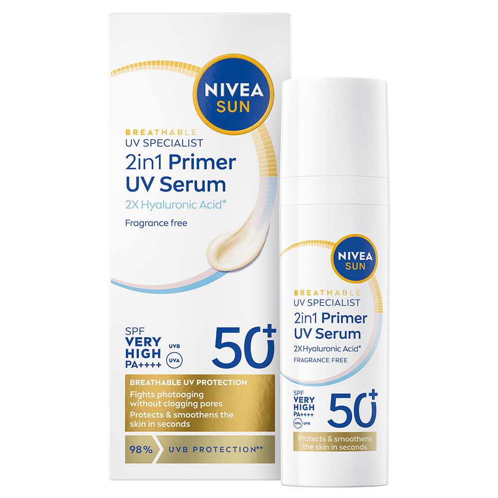NIVEA SUN UV Face 2in1 Primer UV Serum SPF 50+ 30 ml