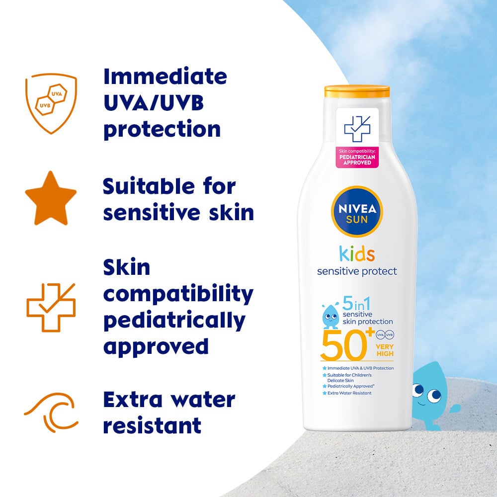 NIVEA SUN Kids Sensitive Protect SPF50+ Lotion 200 ml