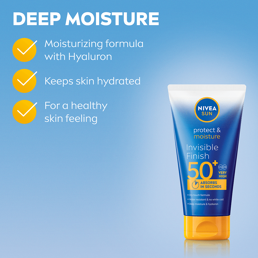 NIVEA SUN Protect & Moisture Invisible Finish Lotion SPF 50+ 150 ml