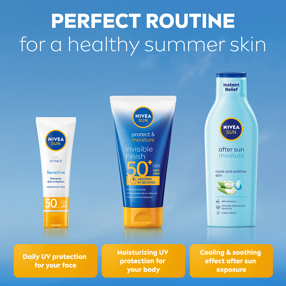 NIVEA SUN Protect & Moisture Invisible Finish Lotion SPF 50+ 150 ml