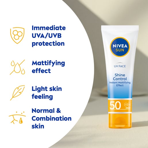 NIVEA SUN UV Face Shine Control Cream SPF50 50 ml