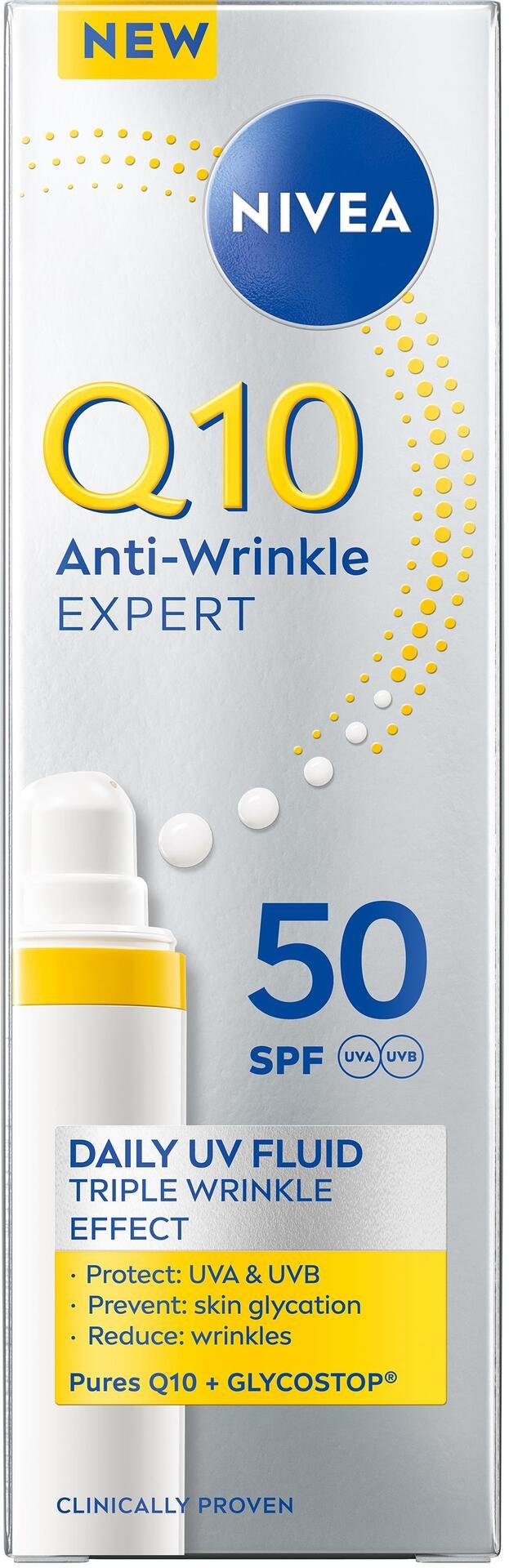 NIVEA Q10 Anti-Wrinkle Expert Daily UV Fluid SPF50 40 ml