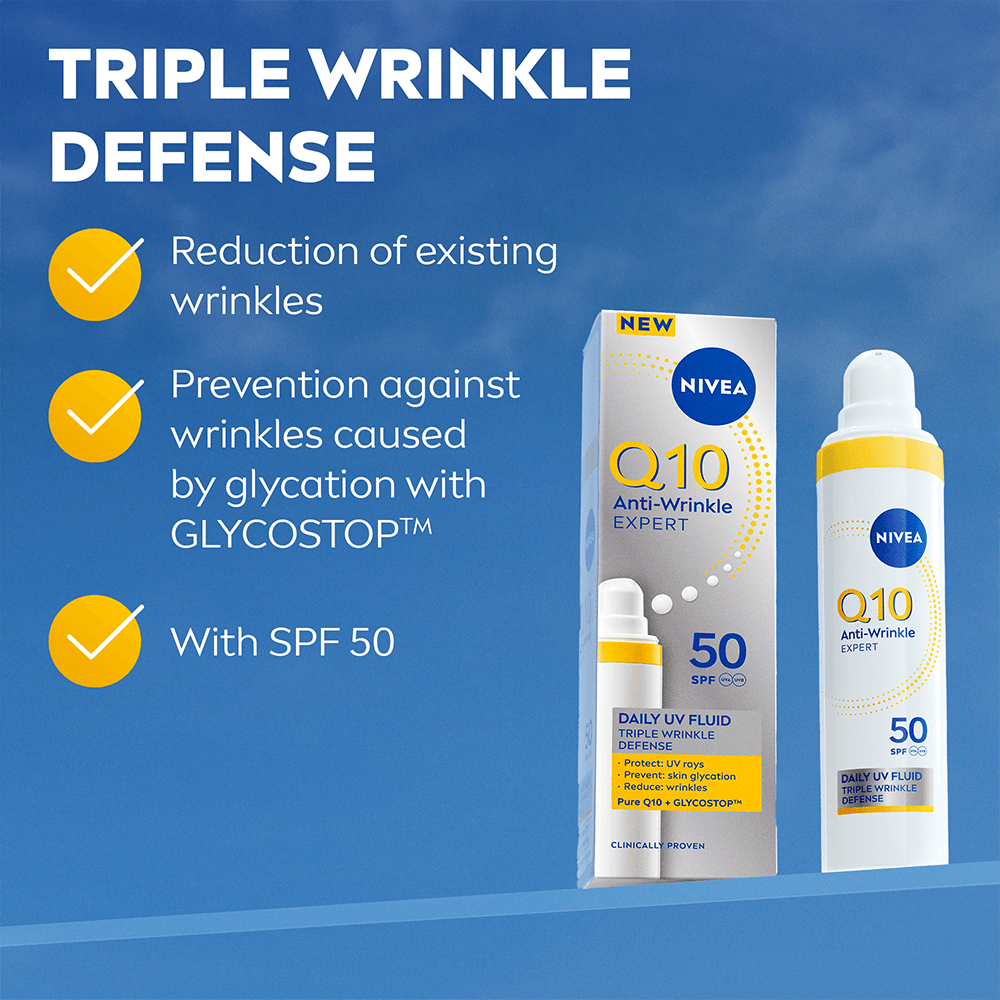 NIVEA Q10 Anti-Wrinkle Expert Daily UV Fluid SPF50 40 ml
