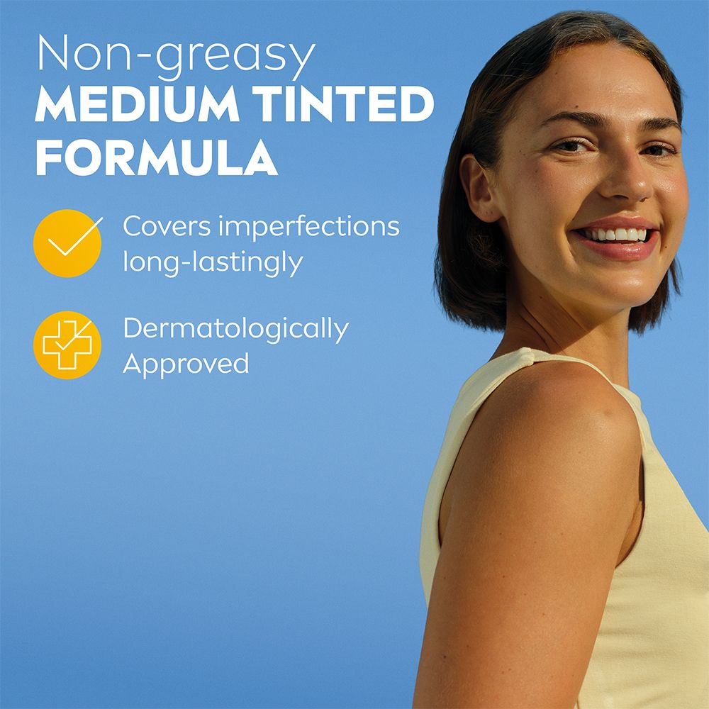 NIVEA SUN UV Face Daily Fluid Medium Tinted SPF 50+ 40 ml